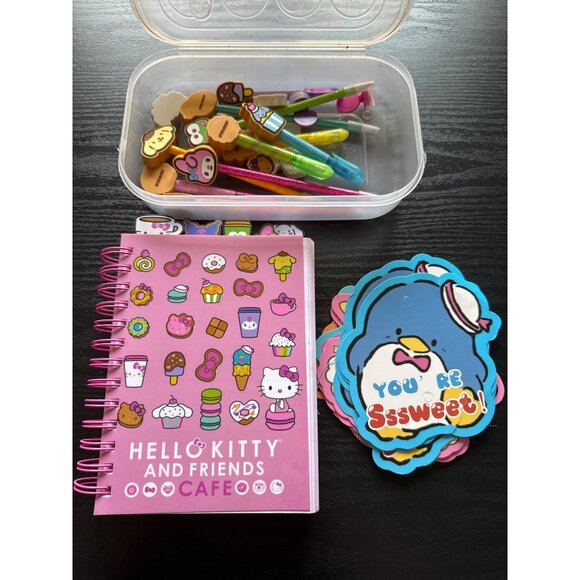 Hello Kitty & Friends Cafeo Stationery Set With Notebook & Pens - Picture 1 of 3
